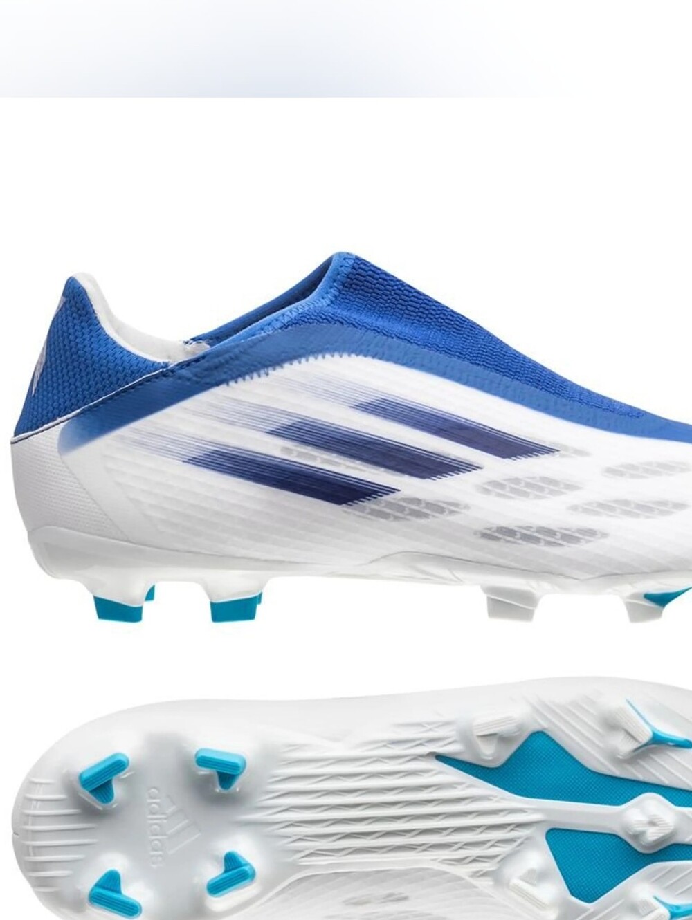 adidas X SPEEDFLOW.3 LL FG J Soccer Shoes White/Blue